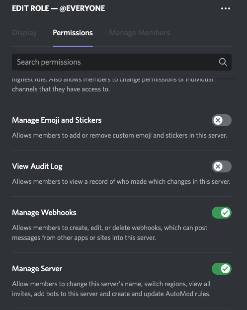 Discord Developer Portal — Documentation — Webhook